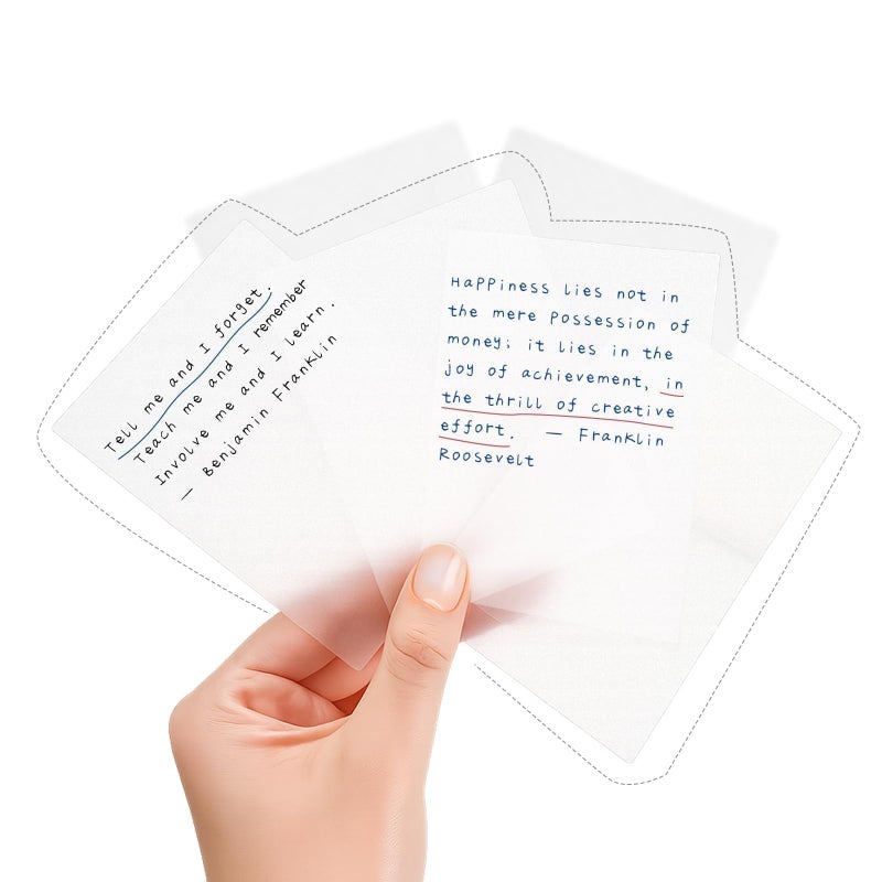 Vsagier 150 Sheets Clear Transparent Sticky Notes 3.7x2.7, Waterproof, Self-Stick Notes, Easy to Post for Office, Home, Notebook, Meeting, Office Supplies, Suitable for Most of Pens - Image 1